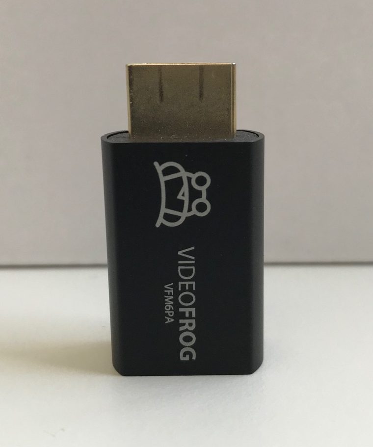 VIDEOFROG aufrecht stehend