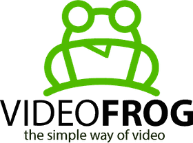 Logo VIDEOFROG, the simple way of video